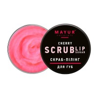 Скраб для губ Mayur Cherry Lip Sugar Scrub Вишневий конфітюр 15 г (4820230953244)