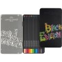 Олівці кольорові Faber-Castell Black Edition tincolour pencils, тригранні, чорне дерево, 12 кольорів (116413) (32087)