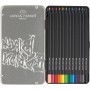 Олівці кольорові Faber-Castell Black Edition tincolour pencils, тригранні, чорне дерево, 12 кольорів (116413) (32087)