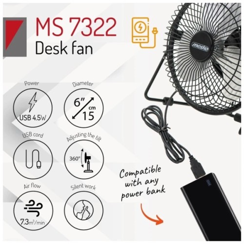 Вентилятор Mesko MS 7322