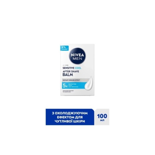 Бальзам після гоління Nivea MEN Sensitive Cool After Shave Balm 100 мл (5900017102603)