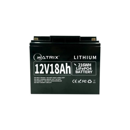 Батарея LiFePo4 Matrix 12.8V-18Ah 230.4Wh (MLR 1218)