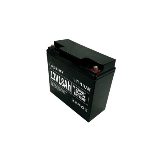 Батарея LiFePo4 Matrix 12.8V-18Ah 230.4Wh (MLR 1218)