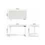 Комп'ютерний стіл GT Racer TY-1451 White (TY-1451 (140x60x71-116) White)