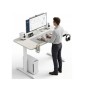Комп'ютерний стіл GT Racer TY-1451 White (TY-1451 (140x60x71-116) White)