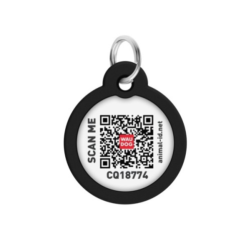 Адресник для тварин WAUDOG Smart ID з QR паспортом "Леопард", коло 30 мм (230-4066)