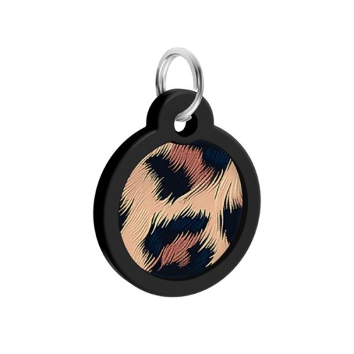 Адресник для тварин WAUDOG Smart ID з QR паспортом "Леопард", коло 30 мм (230-4066)