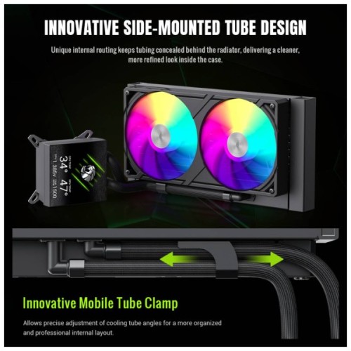 Система рідинного охолодження Gamemax GLACIER 240 LCD BK