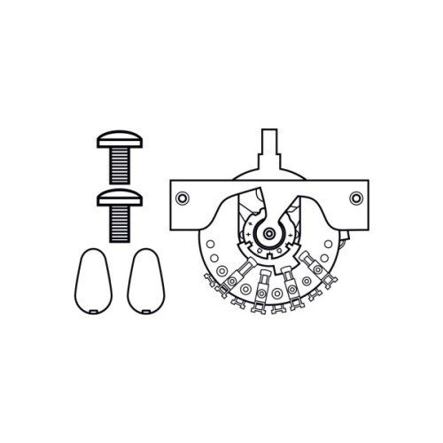 Перемикач для гітари DiMarzio Five-Way Switch For Strat (EP1104)
