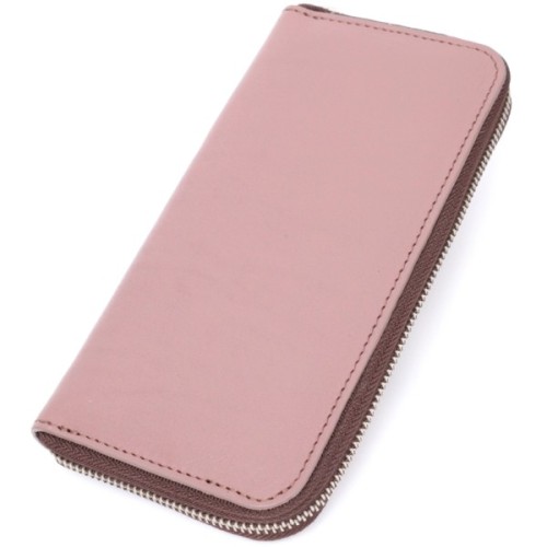 Портмоне Grande Pelle З натуральної шкіри Пудрове (16797)