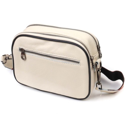 Сумка Vintage З натуральної шкіри Біла (22117)