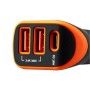 Зарядний пристрій Canyon Universal 3xUSB car adapter Black+Orange (CNE-CCA08BO)