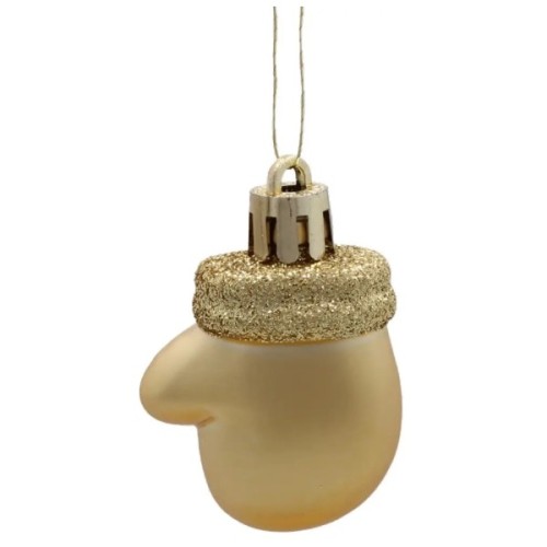 Ялинкова іграшка Chomik пластикові прикраси мікс, 24 шт, срібний, шампань (5900779897205)