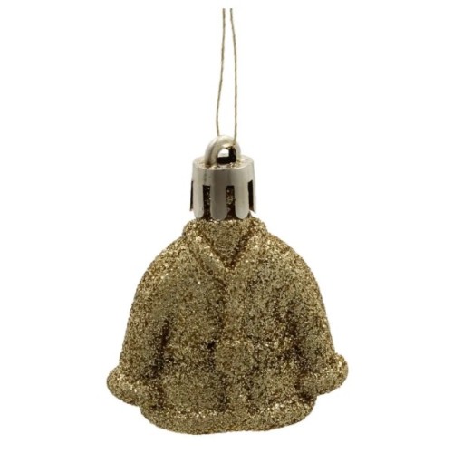 Ялинкова іграшка Chomik пластикові прикраси мікс, 24 шт, срібний, шампань (5900779897205)