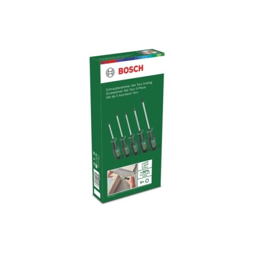 Набір викруток Bosch Torx 5шт, T10, 15, 20, 25, 30. (1.600.A02.BX6)