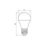 Лампочка Eurolamp LED ECO A60 12W E27 4000K 12-48V (LED-A60-12274(12-48V))