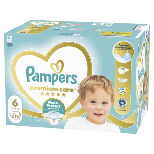 Підгузки Pampers PAMPERS Дитячі підгузники Premium Care Giant (13-18 кг) Мега Упаковка (8006530260176)