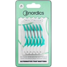Щітки для міжзубних проміжків Nordics Silicon Interdental Softpicks Силіконові 30 шт. (3800500324531)