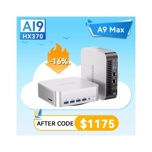 Комп'ютер Geekom A9 MAX / Ryzen AI 9 HX 470, 32, 1TB, Radeon 890M, WIN11 P (GMA9MAXRAI9HX470-321T-EU)