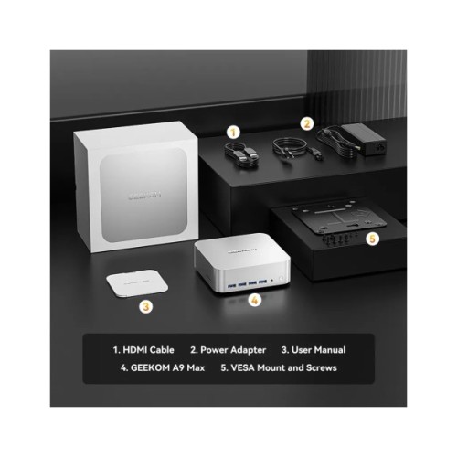 Комп'ютер Geekom A9 MAX / Ryzen AI 9 HX 470, 32, 1TB, Radeon 890M, WIN11 P (GMA9MAXRAI9HX470-321T-EU)