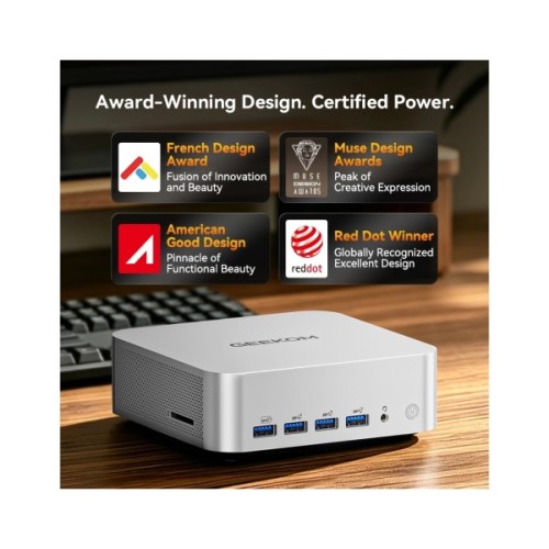 Комп'ютер Geekom A9 MAX / Ryzen AI 9 HX 470, 32, 1TB, Radeon 890M, WIN11 P (GMA9MAXRAI9HX470-321T-EU)