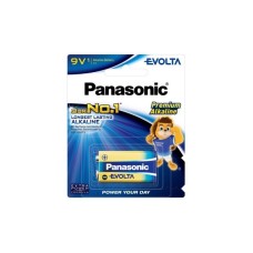 Батарейка Крона Evolta лужна (6LR61/6LF22/MN1604/MX1604), 1pcs Blister Panasonic (6LR61EG/1B)