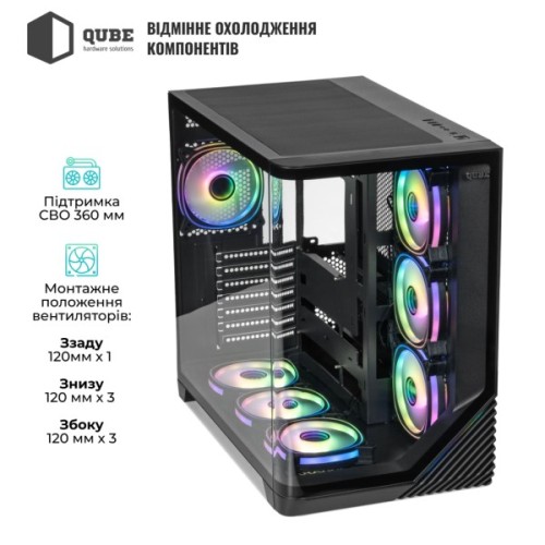 Корпус для ПК Qube MIRAGE_GBNU3