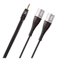 Інсертний кабель D'Addario Custom Series 1/8" to Dual XLR Audio Cable (1.8m) (PW-MPXLR-06)