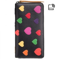 Гаманець Visconti LV5 Passion з RFID Black-Multi Love (LV5 BK MULTI)