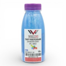 Тонер HP CLJ M252/277/452/Canon MF-631/632/633, фасовка, cyan 100г Welldo (UWDTHM452C-100)