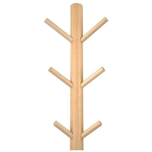 Вішалка підлогова Аклас Кипарис VKY-6037B 172x38 (Бук/метал чорний) (00164124)