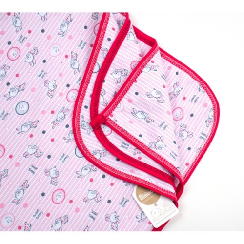 Ковдра дитяча Miniworld із зайчиками (13100-pink1)