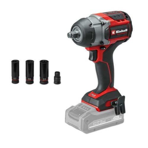Гайковерт Einhell Professional TP-CW 18/750-C Li BL - Solo 18V, безщітковий, 750Нм 0-2200об/хв, 1.78кг (без АКБ та (4510065)