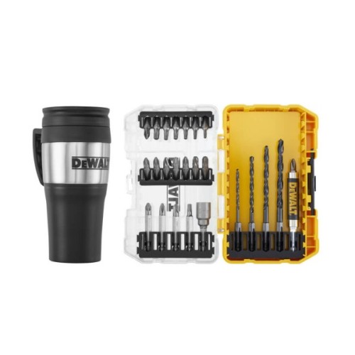 Набір свердл і біт DeWALT Phillips, Pozidriv, Torx, Pz3, L = 25, 50 мм, 25 шт, ToughCase, термокухоль (DT70707)