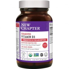 Вітамін New Chapter Ферментований вітамін D3, Fermented Vitamin D3, 30 таблеток (NC0262)