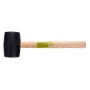 Киянка Alloid гумова, 680г, чорна, ручка з деревини (RM-16680W)