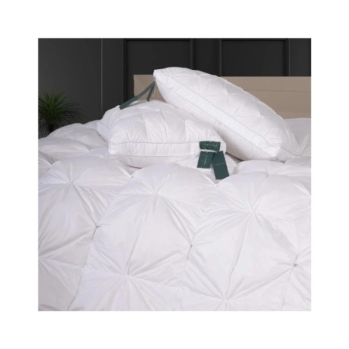 Ковдра MirSon Набір №10002 Imperial Brilliance Ковдра всесезонна Євро 200х220 Гусячий пух + Дві подушки 50х70 (2200010810653)