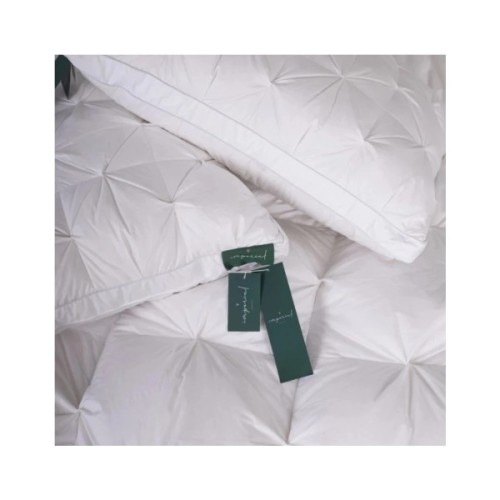 Ковдра MirSon Набір №10002 Imperial Brilliance Ковдра всесезонна Євро 200х220 Гусячий пух + Дві подушки 50х70 (2200010810653)