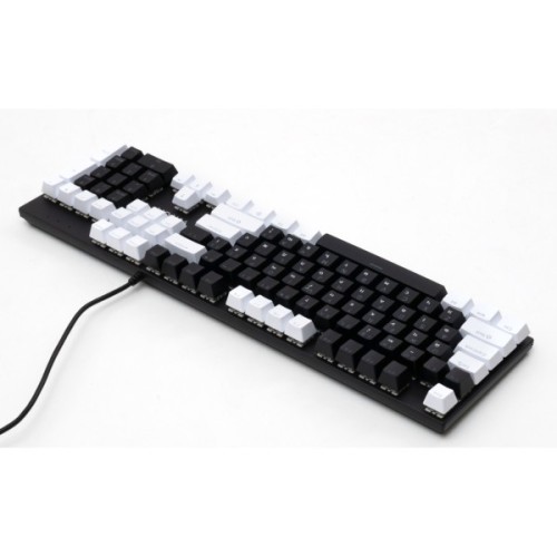 Клавіатура Vinga KBGM-095 LED Brown Switch USB White/Black (KBGM-095BR White/Black)