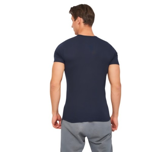 Футболка Kappa T-shirt Mezza Manica Scollo V K1316 BluNavy темно-синій XXL (8016279702530)