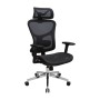 Офісне крісло Richman Ергостар Хром Synchro Сітка Чорне (R00000052543)