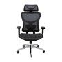 Офісне крісло Richman Ергостар Хром Synchro Сітка Чорне (R00000052543)