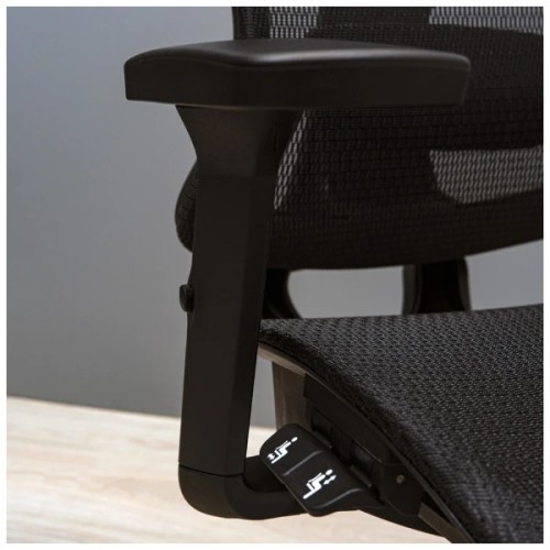 Офісне крісло Richman Ергостар Хром Synchro Сітка Чорне (R00000052543)