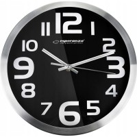 Настінний годинник Esperanza Wall Clock Zurich Black 25 см (EHC013K)