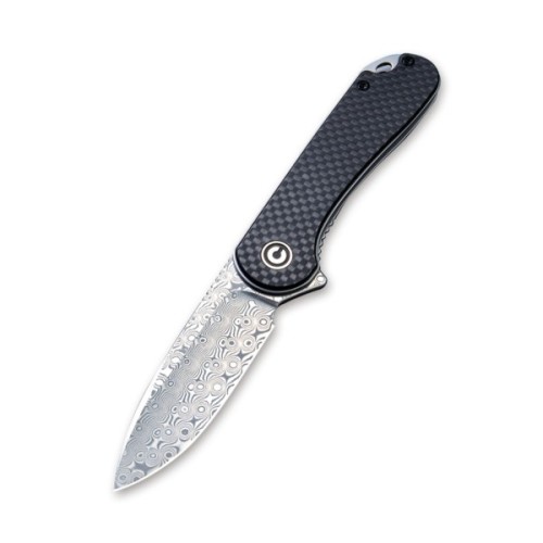 Ніж Civivi Elementum, Damascus, Carbon Fiber/G10 (C907DS)