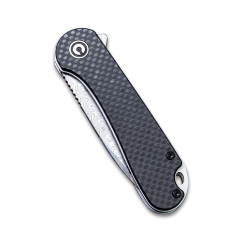 Ніж Civivi Elementum, Damascus, Carbon Fiber/G10 (C907DS)