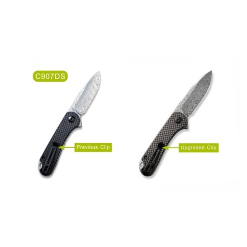 Ніж Civivi Elementum, Damascus, Carbon Fiber/G10 (C907DS)
