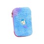 Пенал Cool For School 1 відділення з плюшем та аплікацією Блакитний (CF6514-blue)