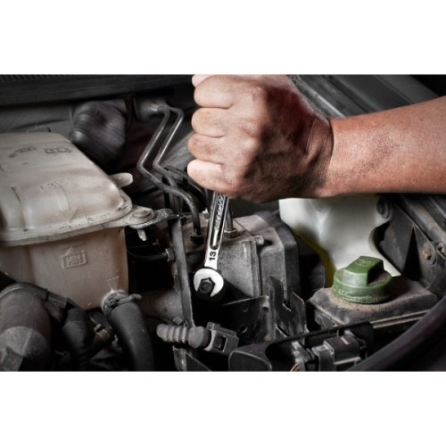 Ключ Milwaukee MAX BITE рожково-накидний з тріскачкою, 15шт, 8-22мм (4932464994)