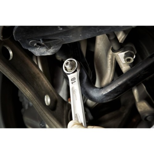 Ключ Milwaukee MAX BITE рожково-накидний з тріскачкою, 15шт, 8-22мм (4932464994)